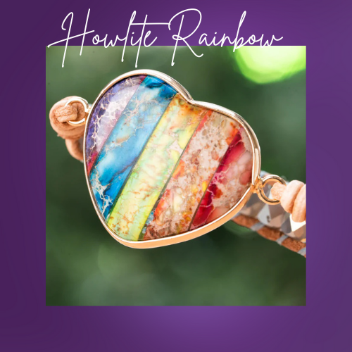 Heart Bracelet - Natural Jasper Stone