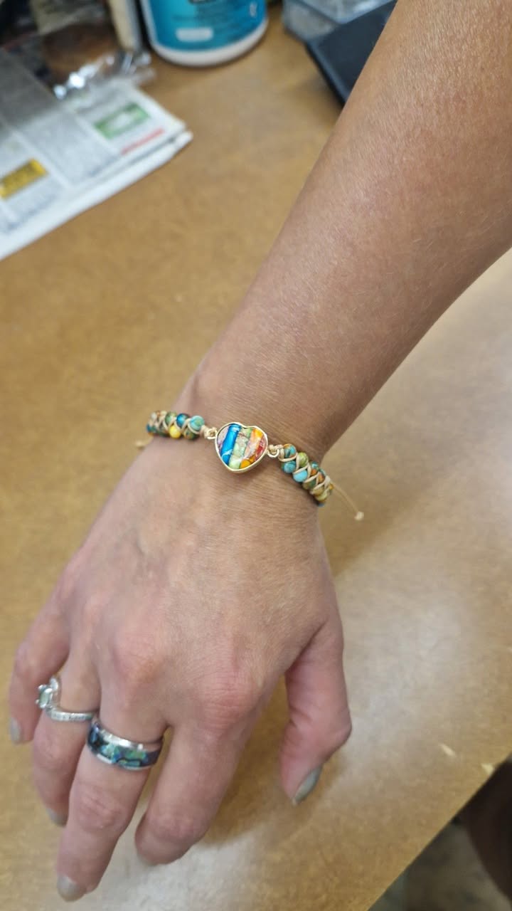 Lucy's Choice - Howlite Rainbow